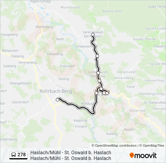 278 Bus Line Map