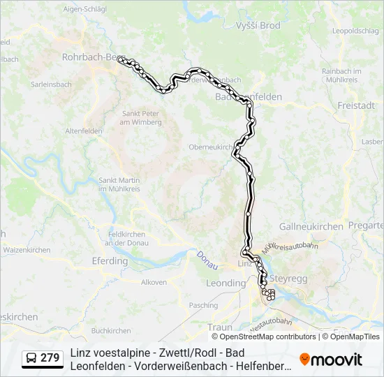 279 Bus Line Map
