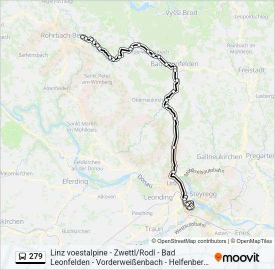 279 Bus Line Map