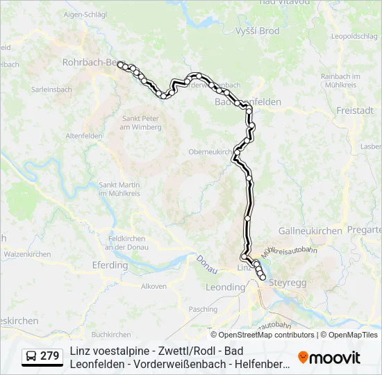 279 Bus Line Map