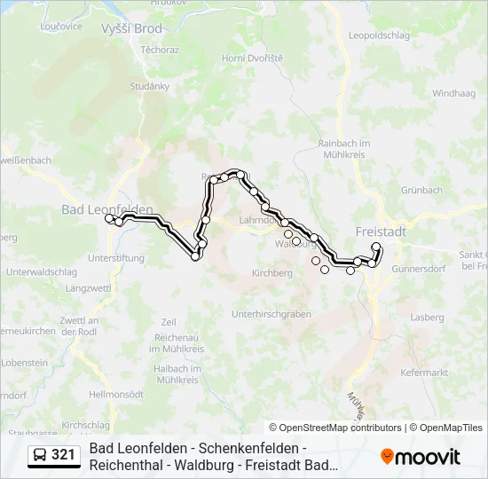 321 Bus Line Map
