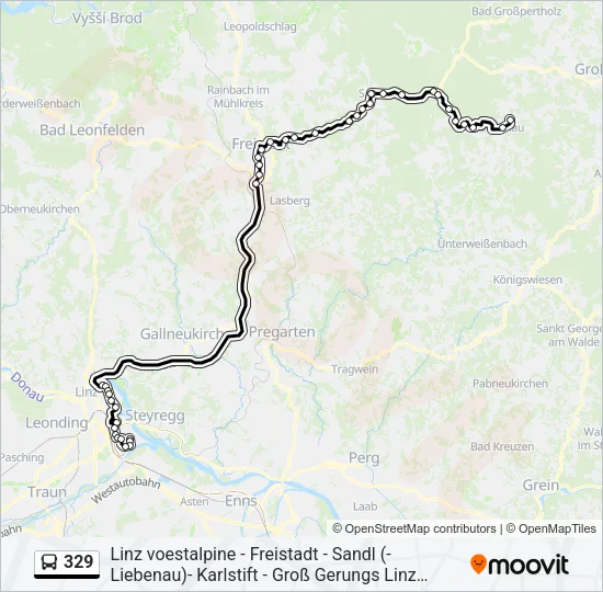 329 Bus Line Map
