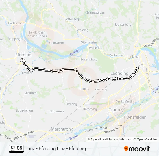 S5 Train Line Map
