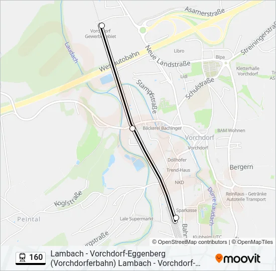 160 Train Line Map