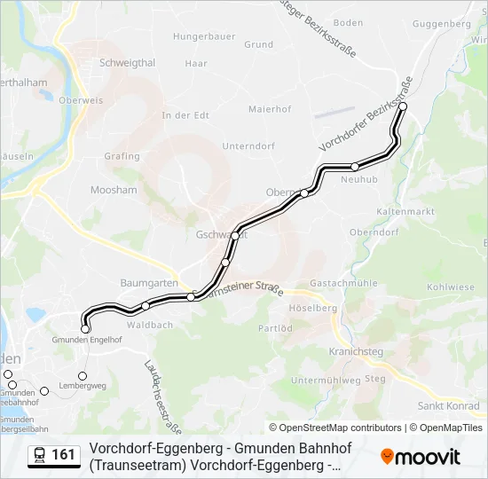 161 Train Line Map