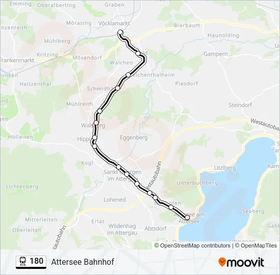 180 Train Line Map