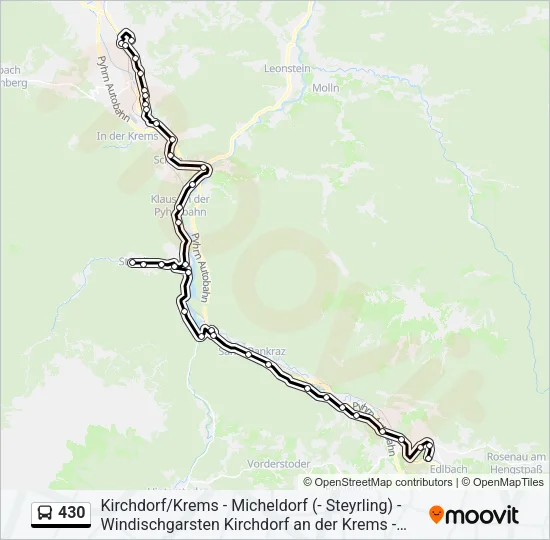 430 Bus Line Map