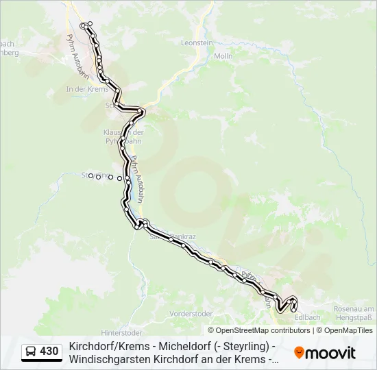 430 Bus Line Map