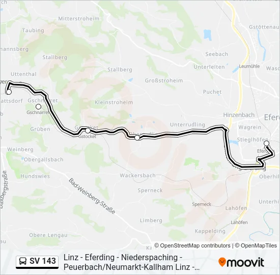 SV 143 Bus Line Map