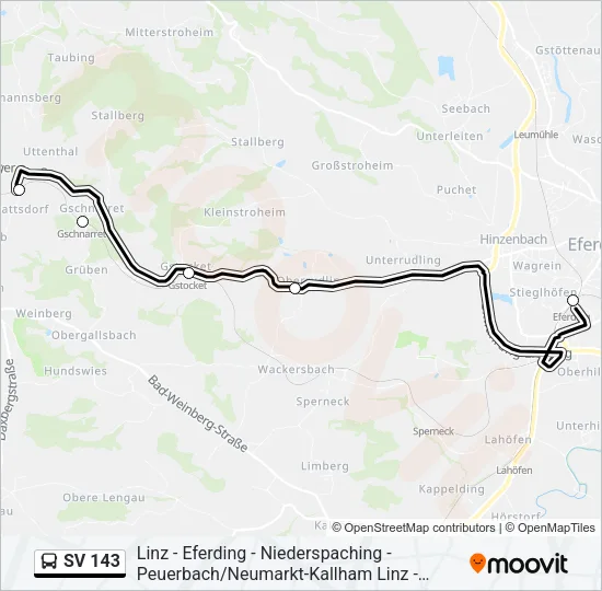 SV 143 Bus Line Map