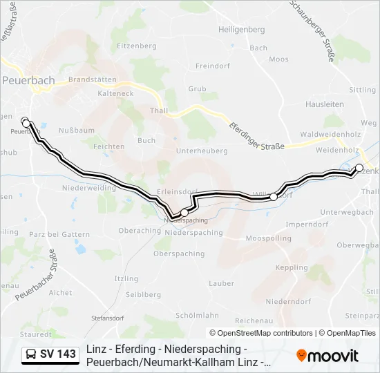 SV 143 Bus Line Map