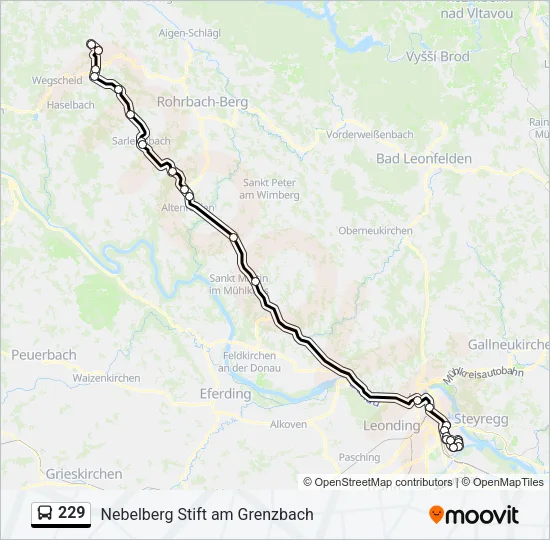 229 Bus Line Map