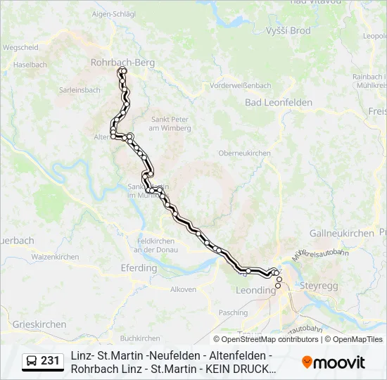 231 Bus Line Map