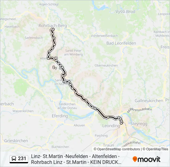 231 Bus Line Map