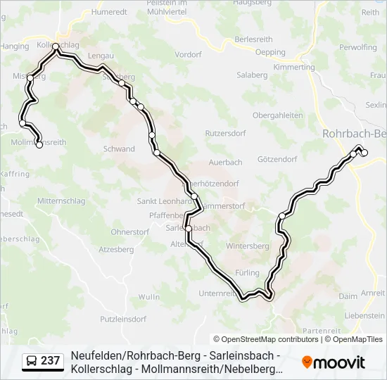 237 Bus Line Map