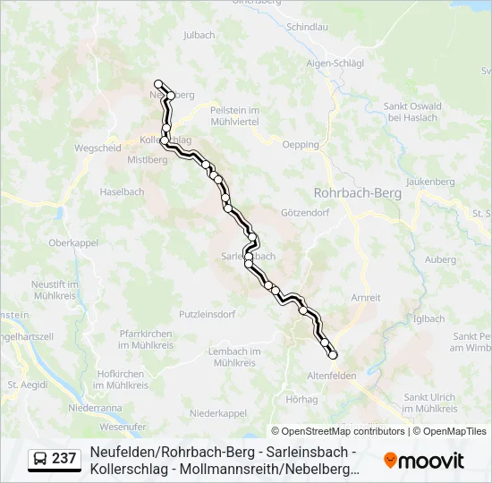 237 Bus Line Map