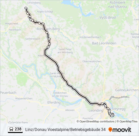 238 bus Line Map