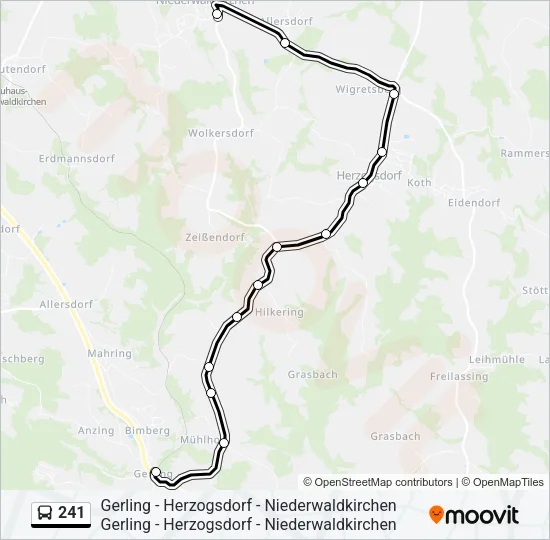241 Bus Line Map