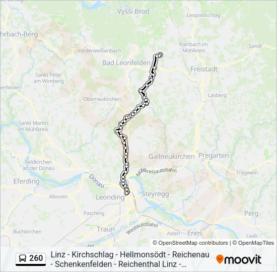 260 Bus Line Map
