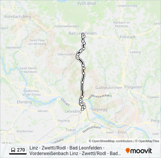270 Bus Line Map