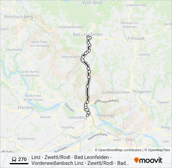 270 Bus Line Map