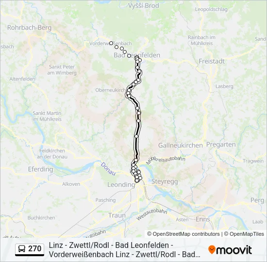 270 Bus Line Map