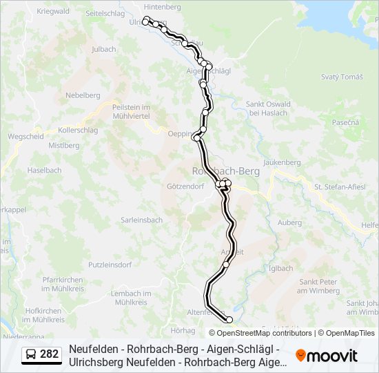 282 bus Line Map