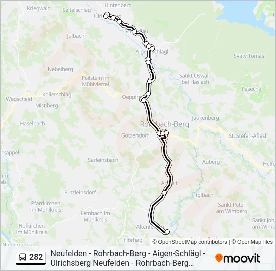 282 Bus Line Map