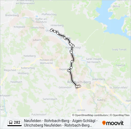 282 Bus Line Map