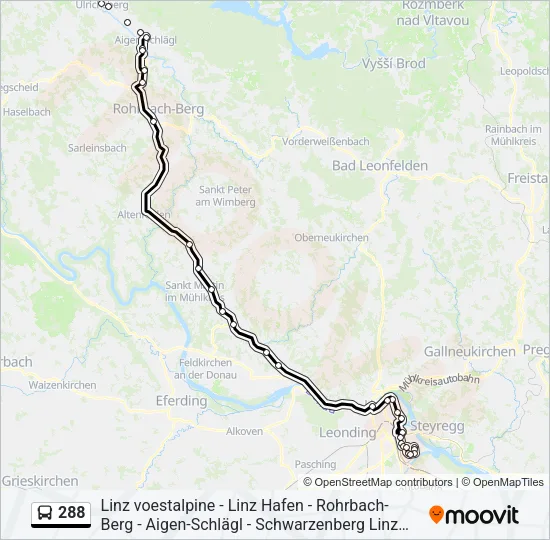 288 Bus Line Map