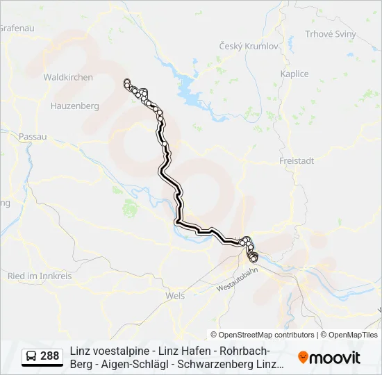 288 Bus Line Map