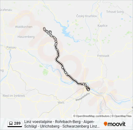 289 Bus Line Map