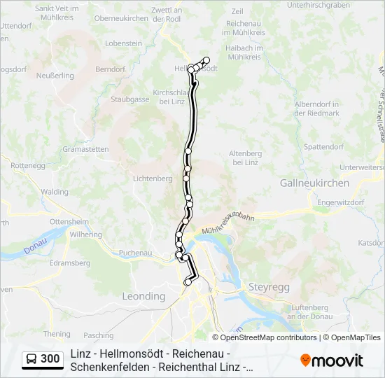 300 Bus Line Map