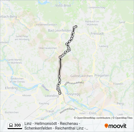 300 Bus Line Map