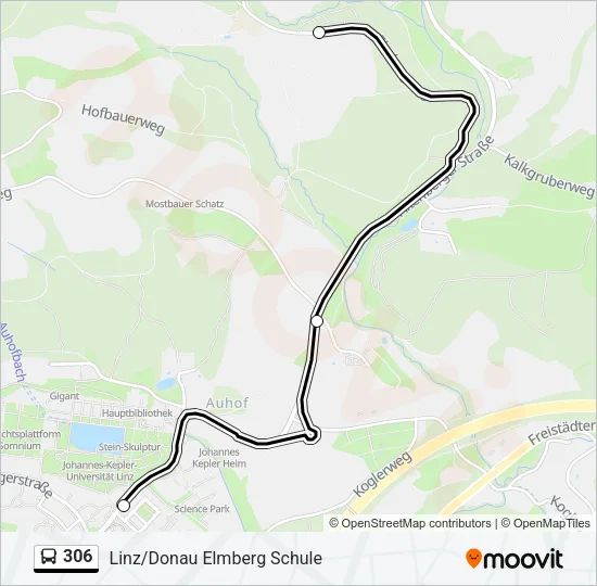 306 Bus Line Map