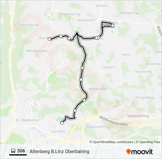 306 Bus Line Map
