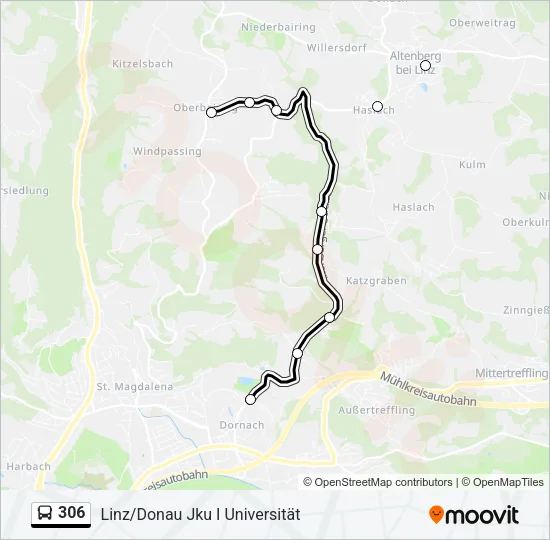 306 Bus Line Map
