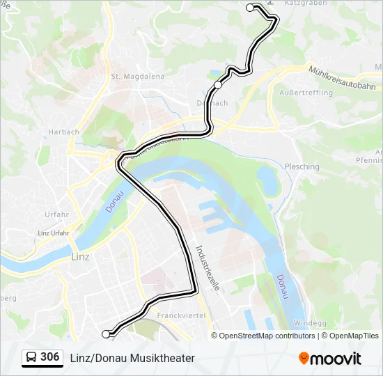 306 Bus Line Map