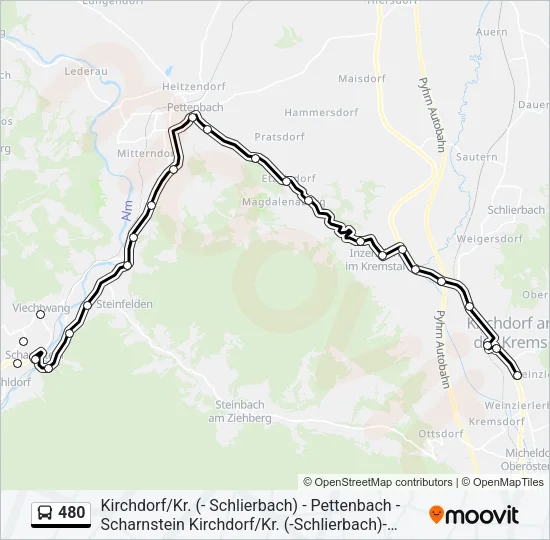 480 Bus Line Map