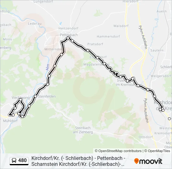 480 Bus Line Map