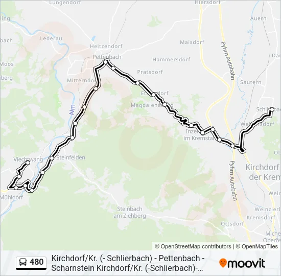 480 Bus Line Map