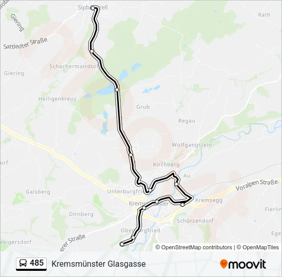 485 Bus Line Map