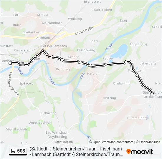 503 Bus Line Map