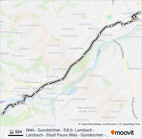 504 Route Schedules, Stops & Maps Wels Hbf Via Lambach (Updated)