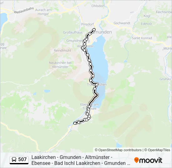 507 Bus Line Map