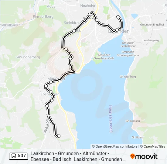 507 Bus Line Map