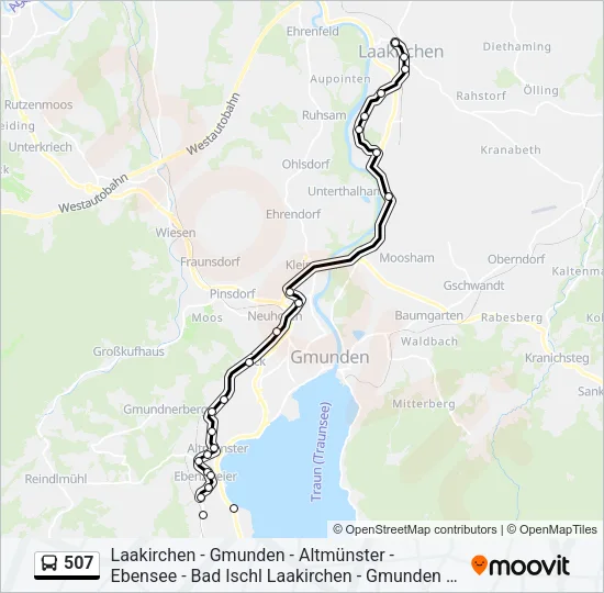507 Bus Line Map