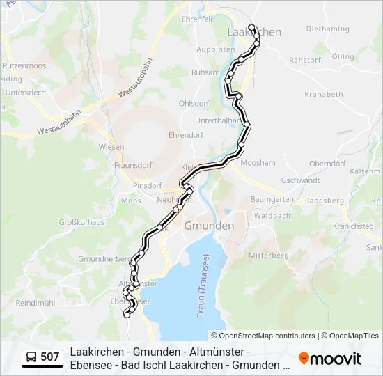 507 Bus Line Map