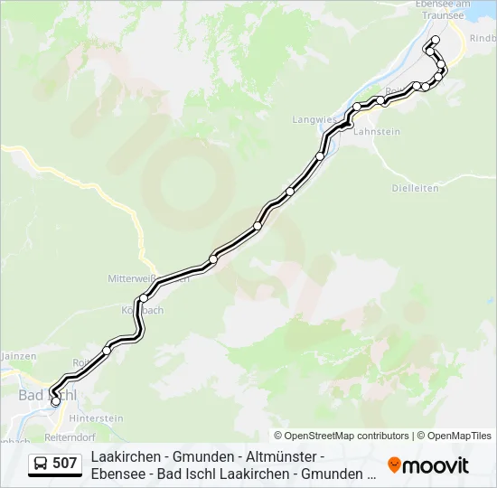 507 Bus Line Map