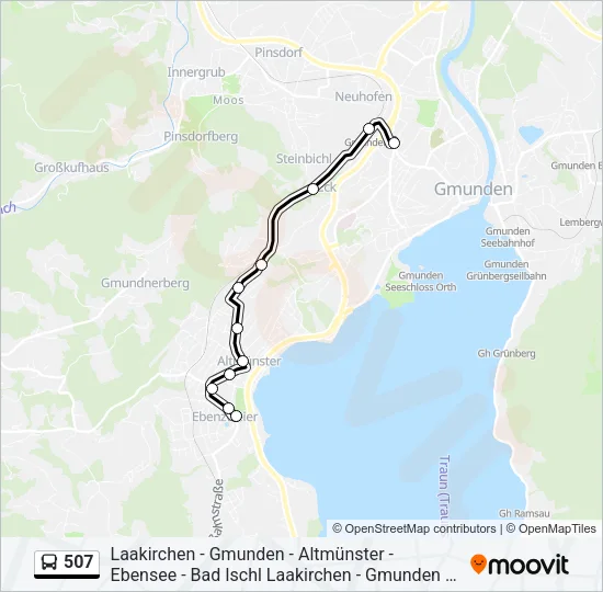 507 Bus Line Map
